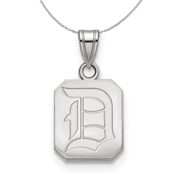 Sterling Silver Duquesne U Small Pendant Necklace - 24 Inch - Picture 1 of 8